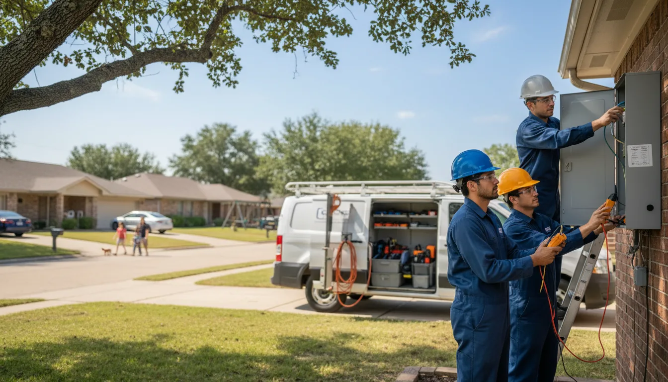 Certified electrician providing emergency electrical services in Delhi, IA